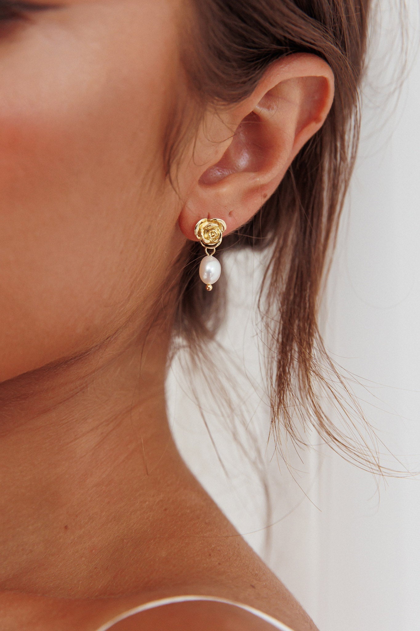 Garden Flower Pearl Earrings