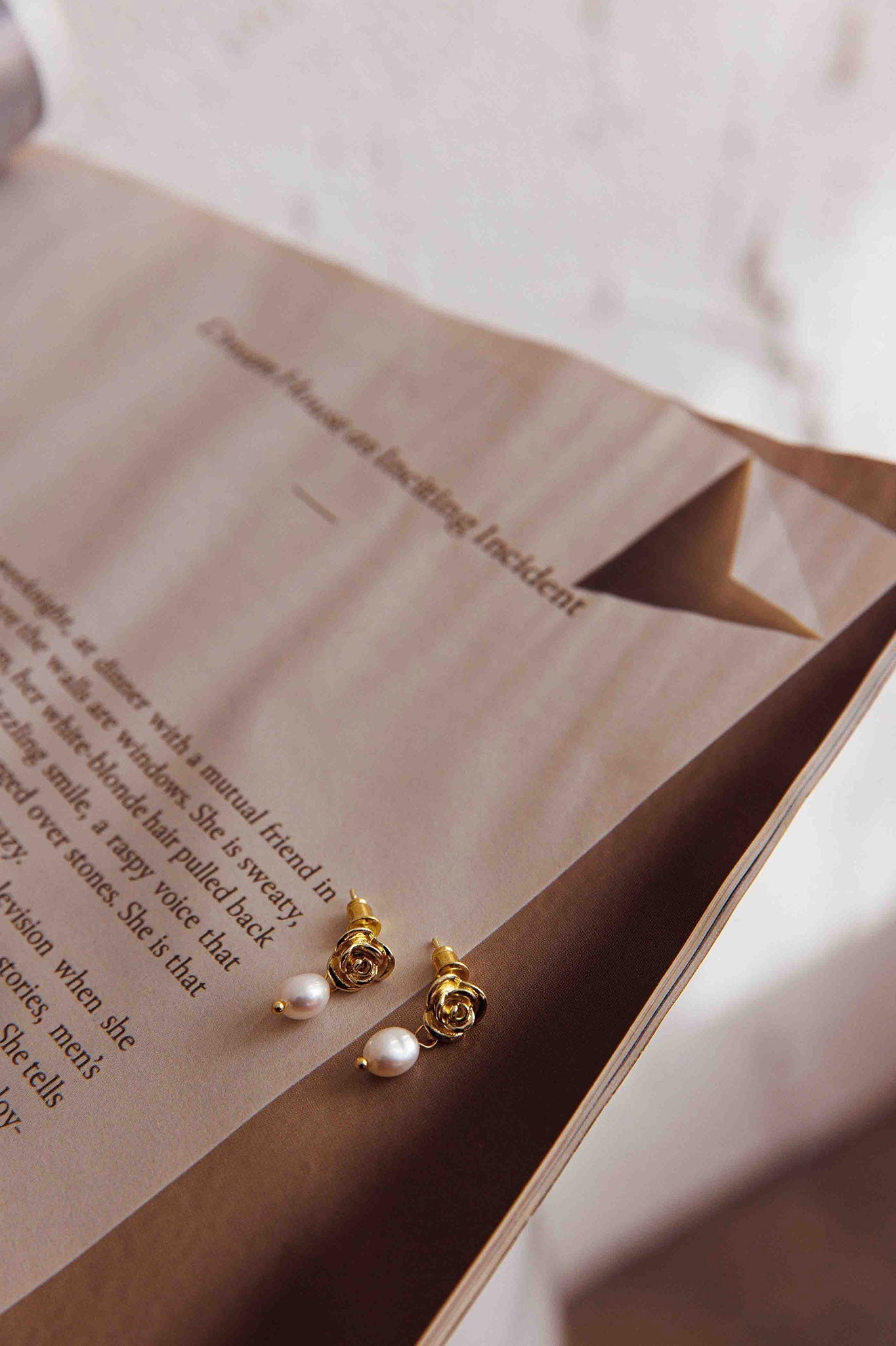 Garden Flower Pearl Earrings