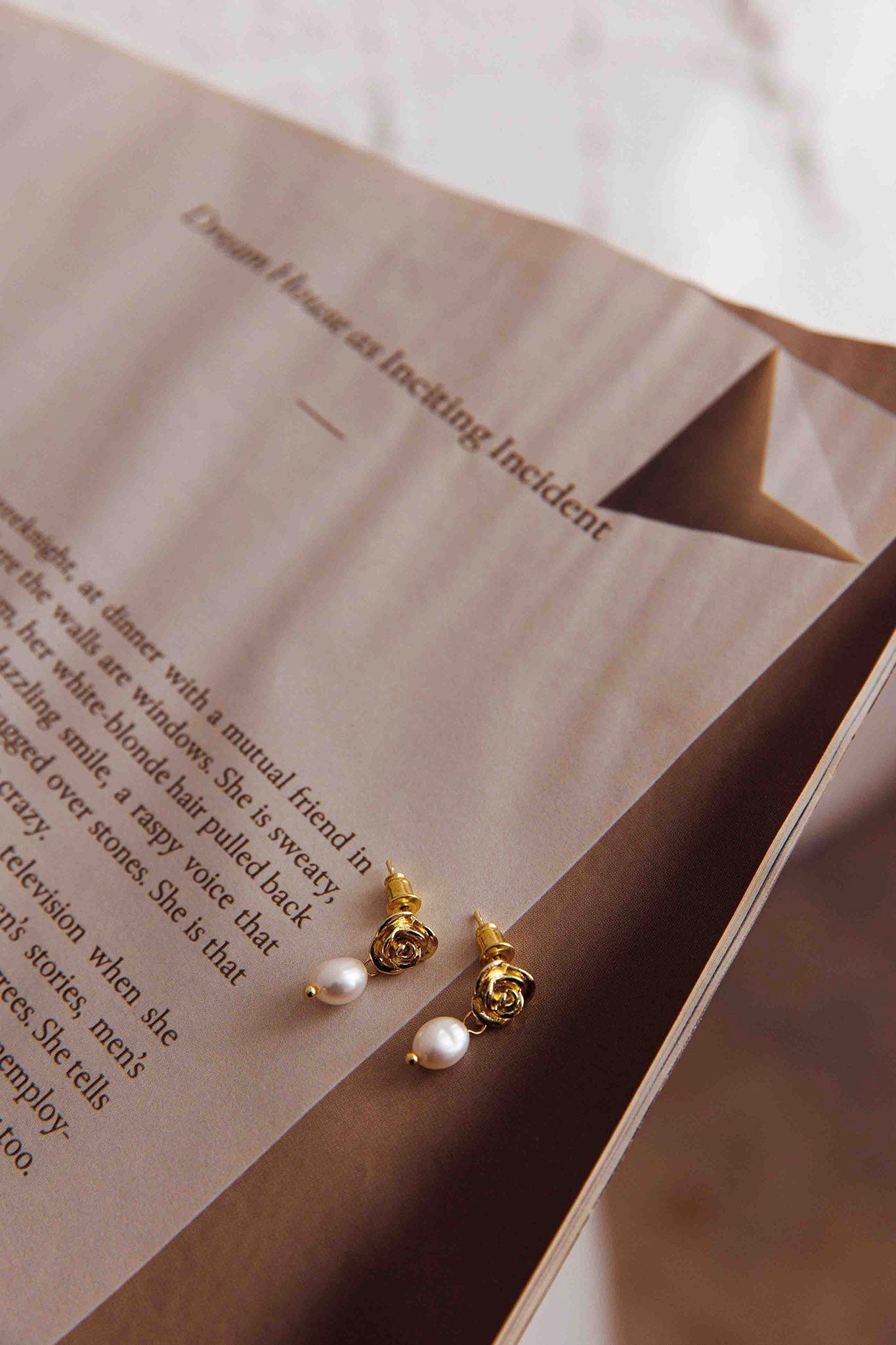 Garden Flower Pearl Earrings