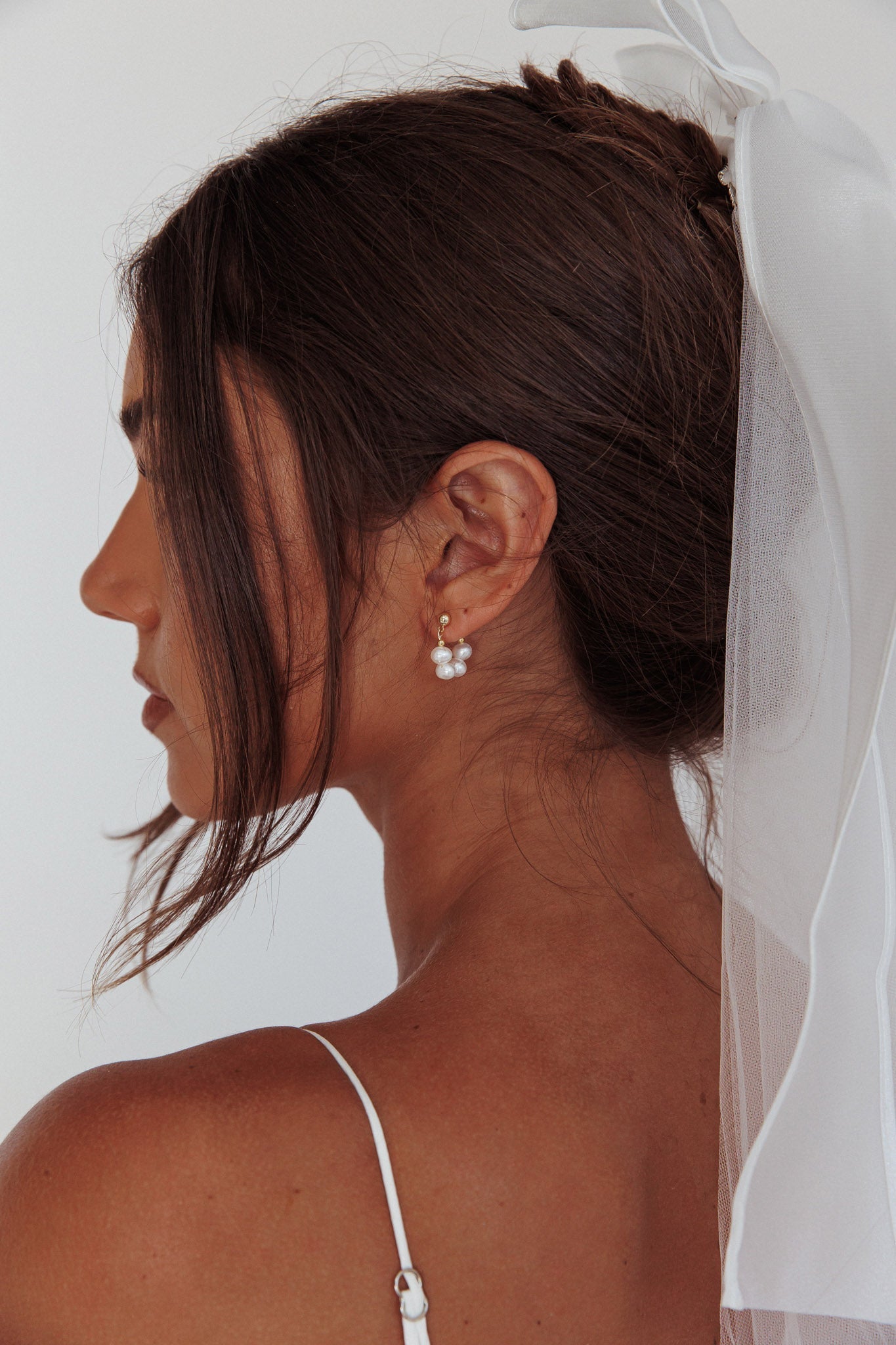 Milly Gold Pearl Earrings