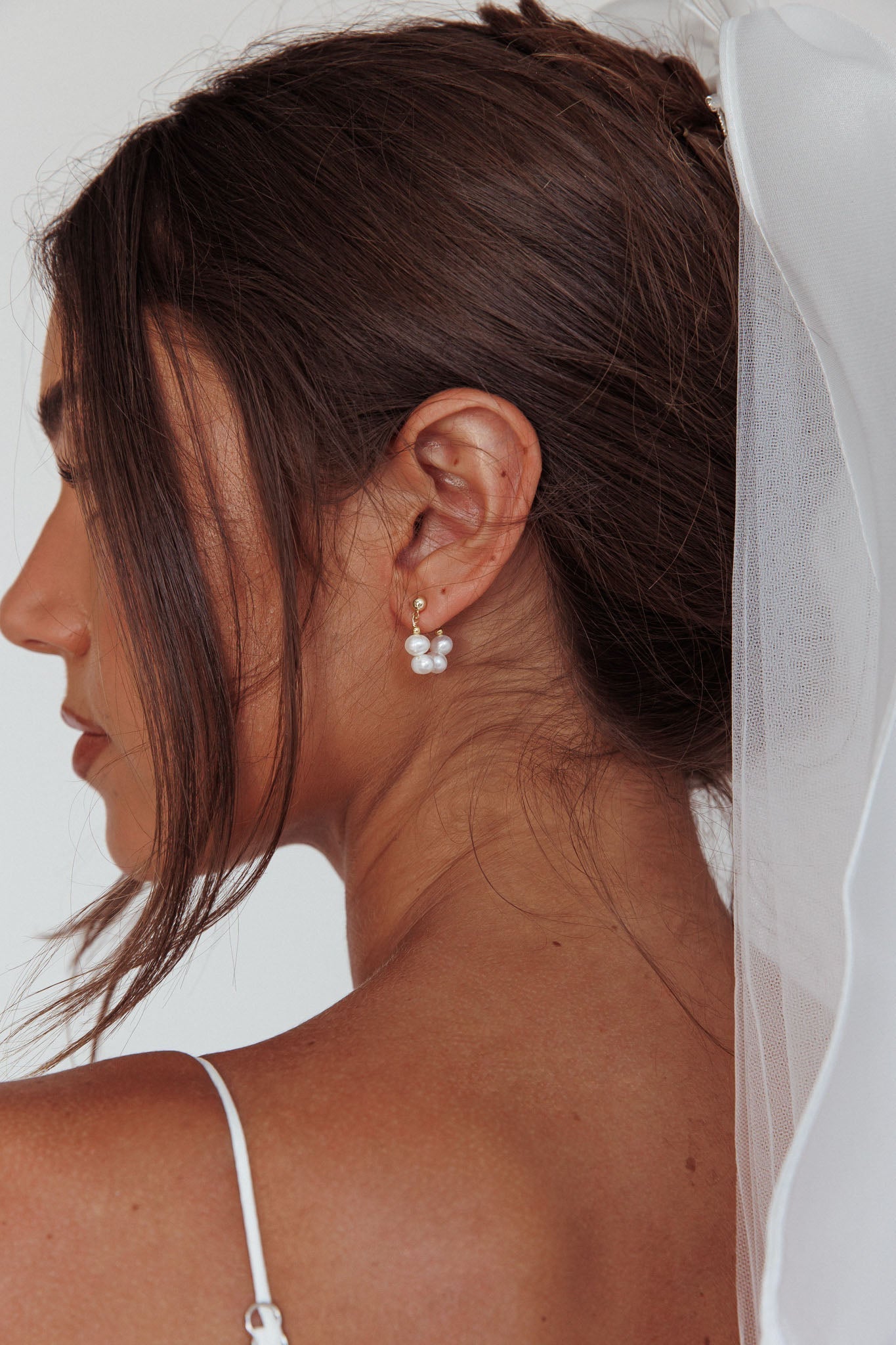 Milly Gold Pearl Earrings