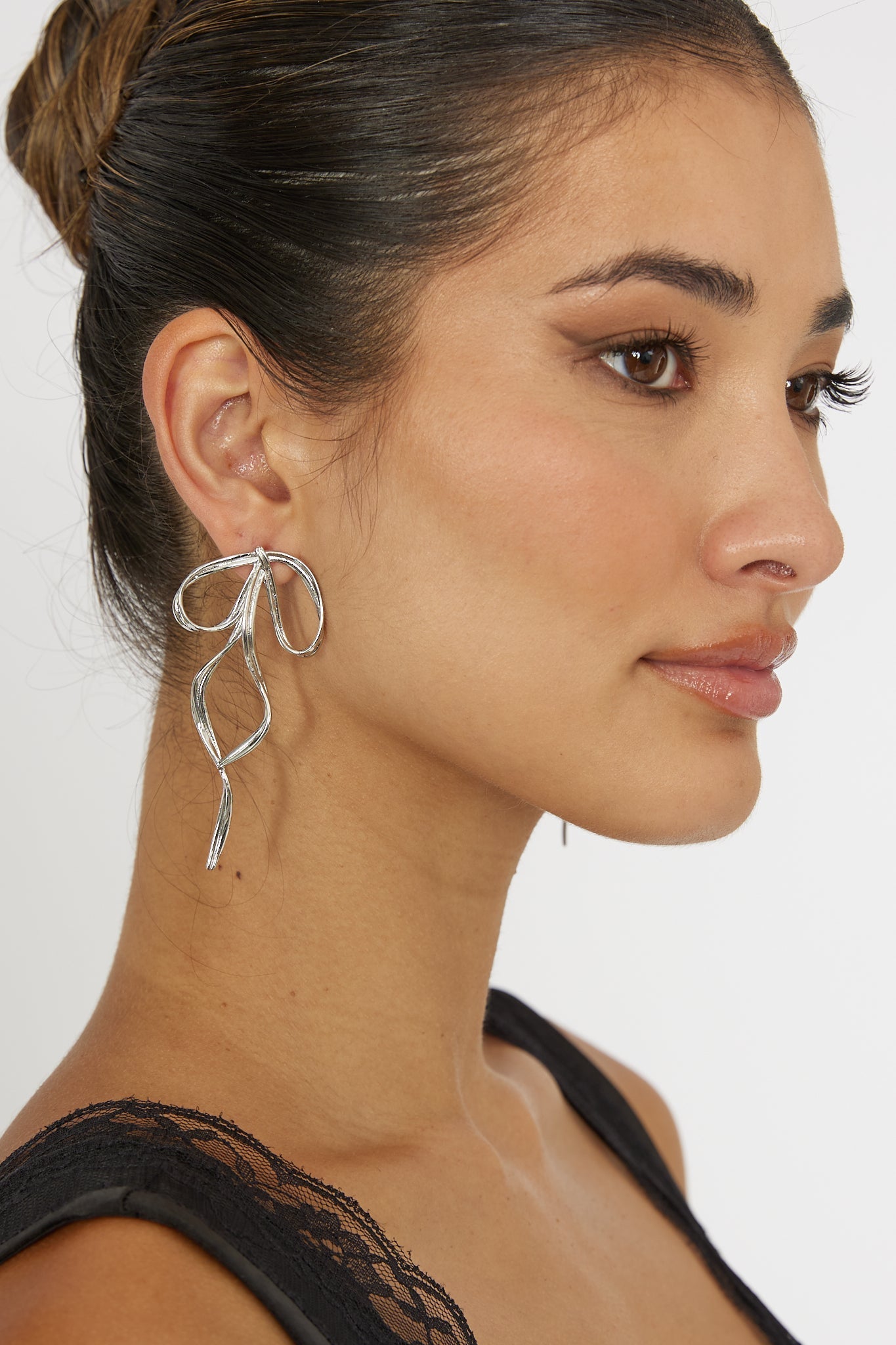 Hello Silver Earrings