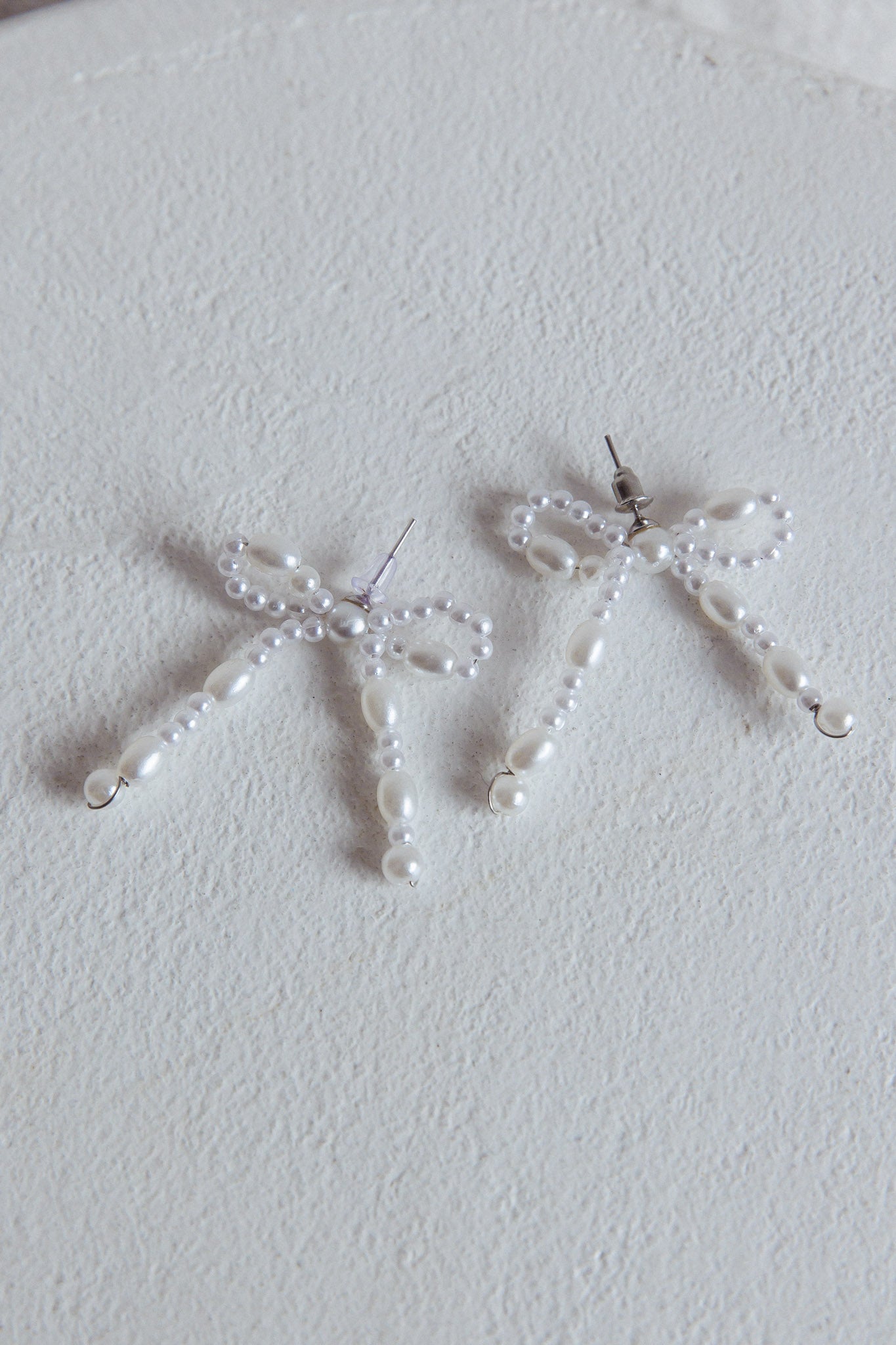 Anita Stud Earrings with Beaded Bow