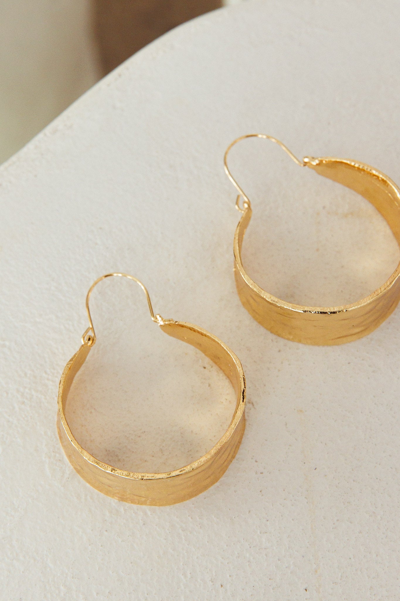 Vitality Gold Hoop Earrings