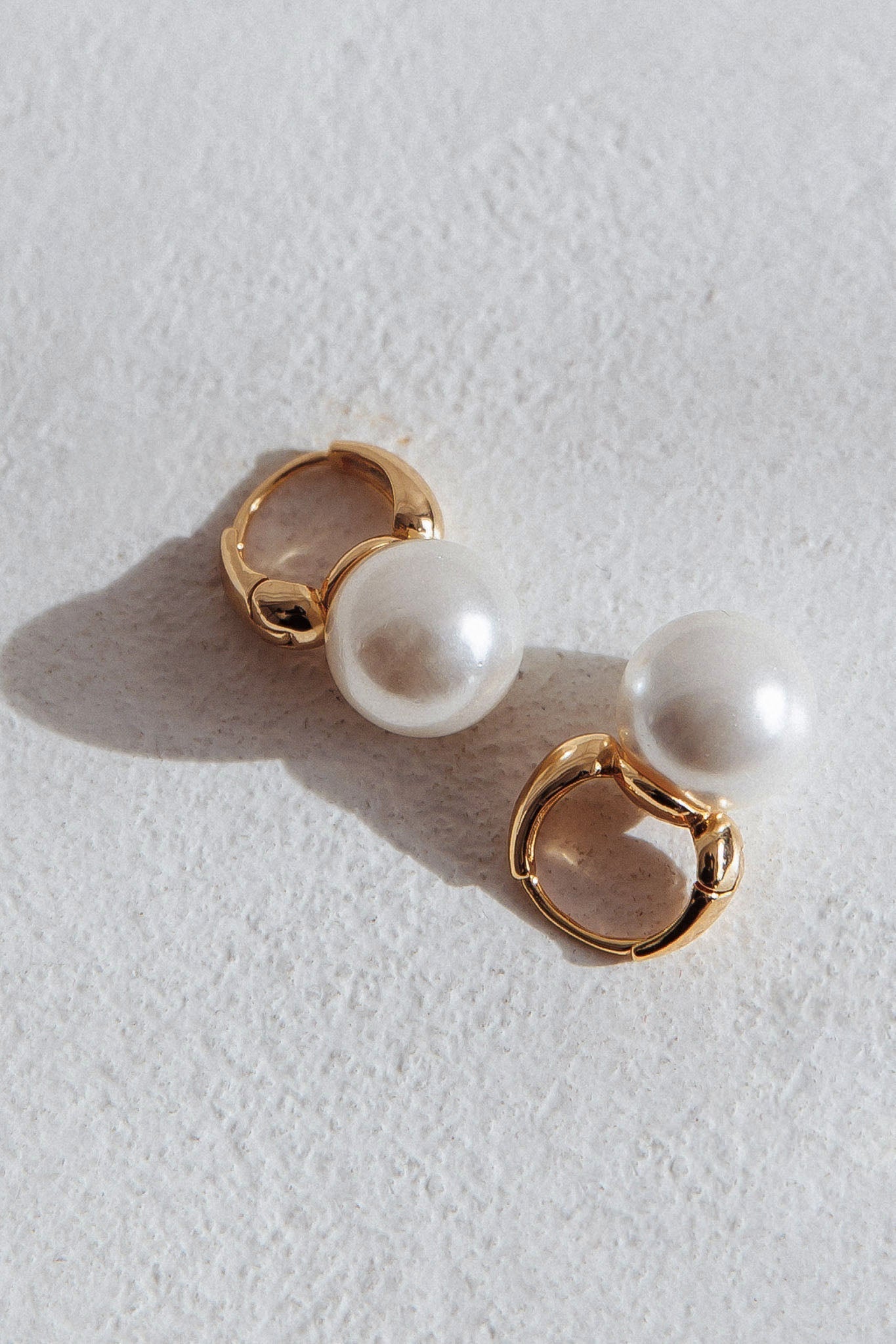 Taj Gold Pearl Drop Earrings