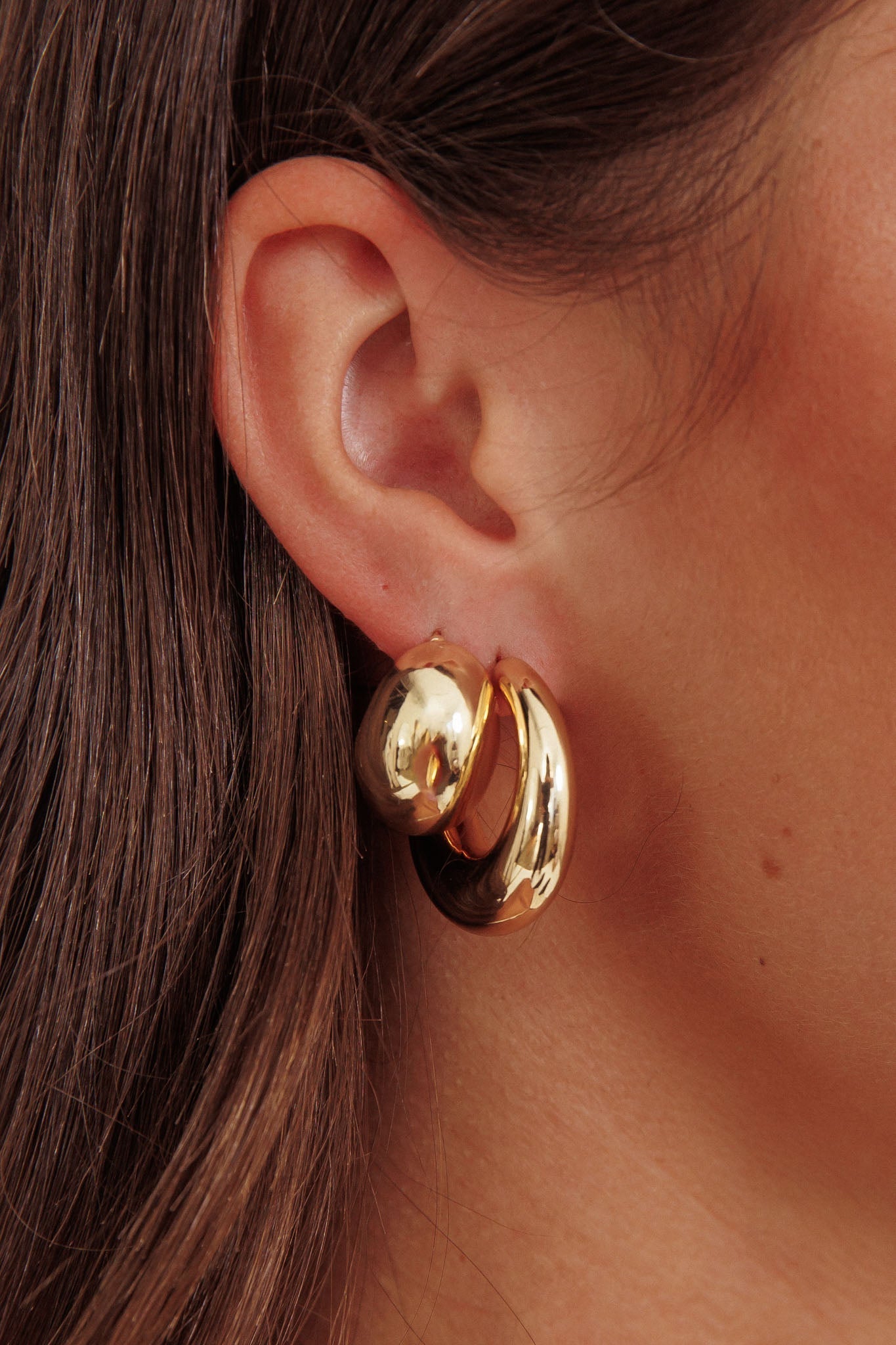 Chunky Casper Gold Earring Set