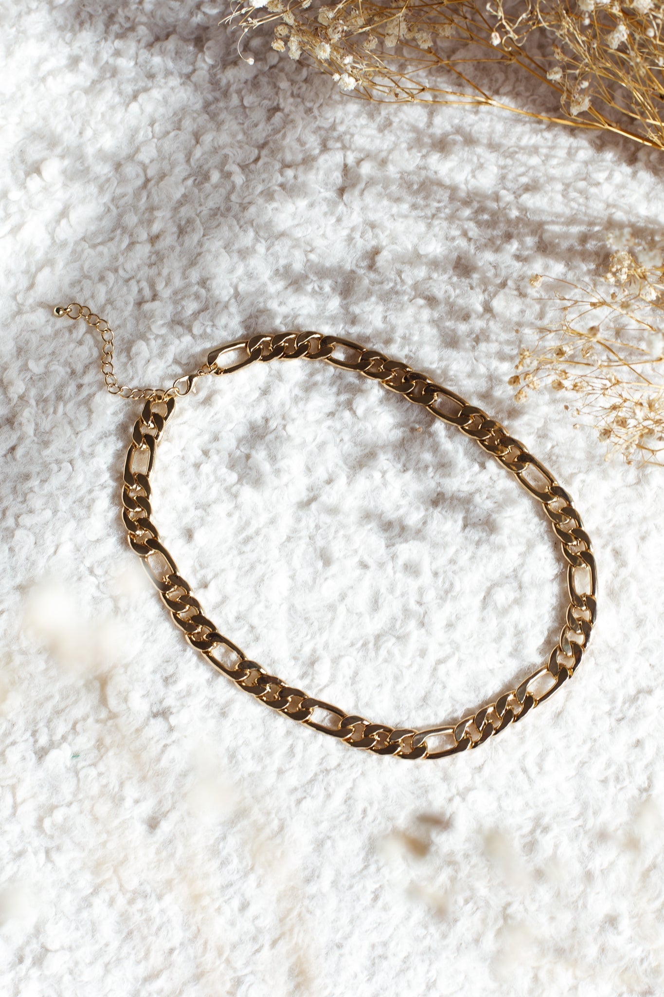 Figaro Chain Necklace Monet Gold