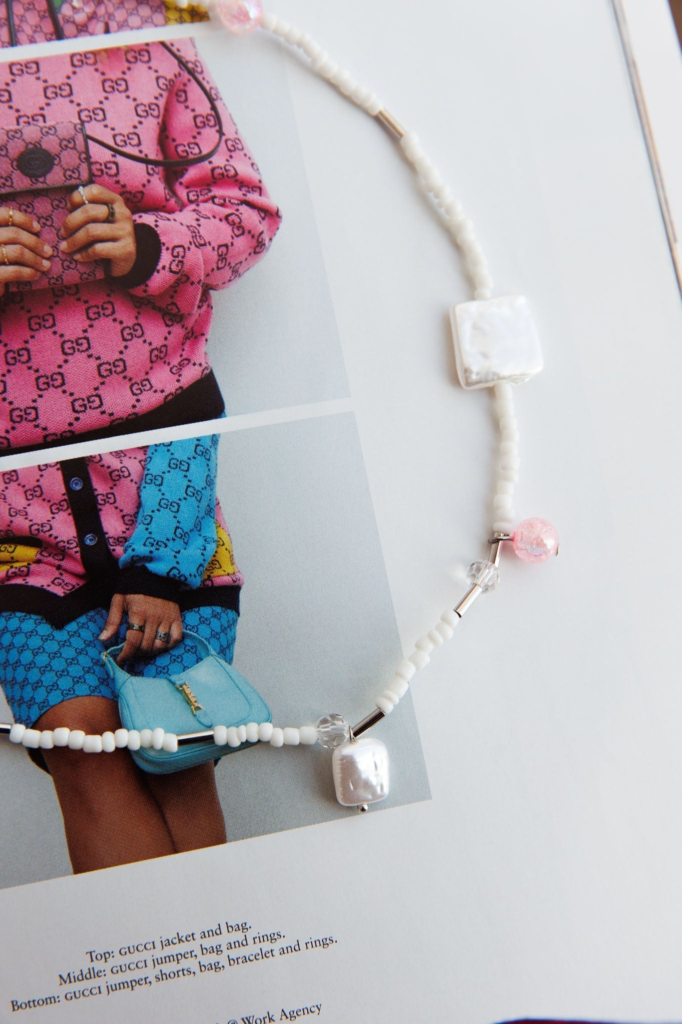 Choker Necklace with Sirena Rose Pearls