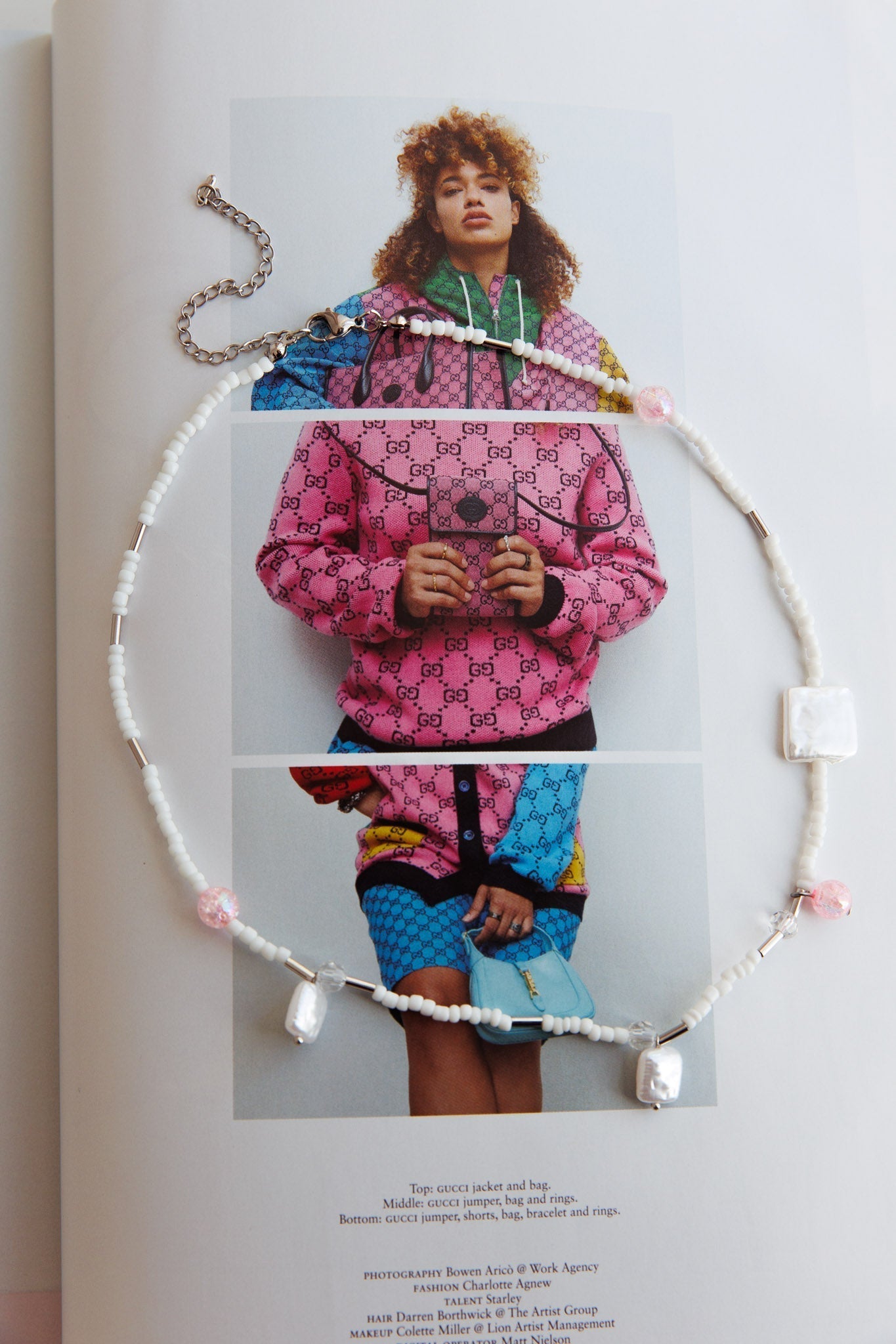 Choker Necklace with Sirena Rose Pearls