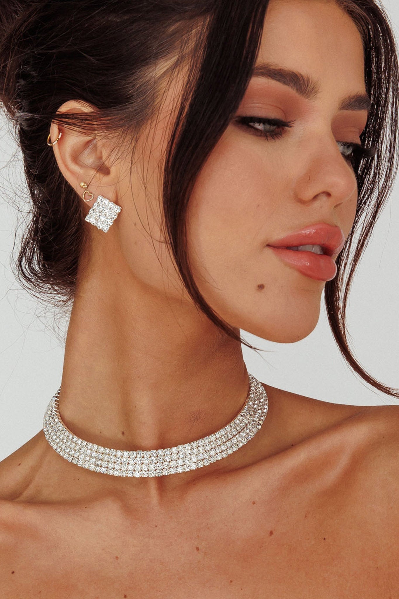 Sade Diamante Silver Jewelry Set