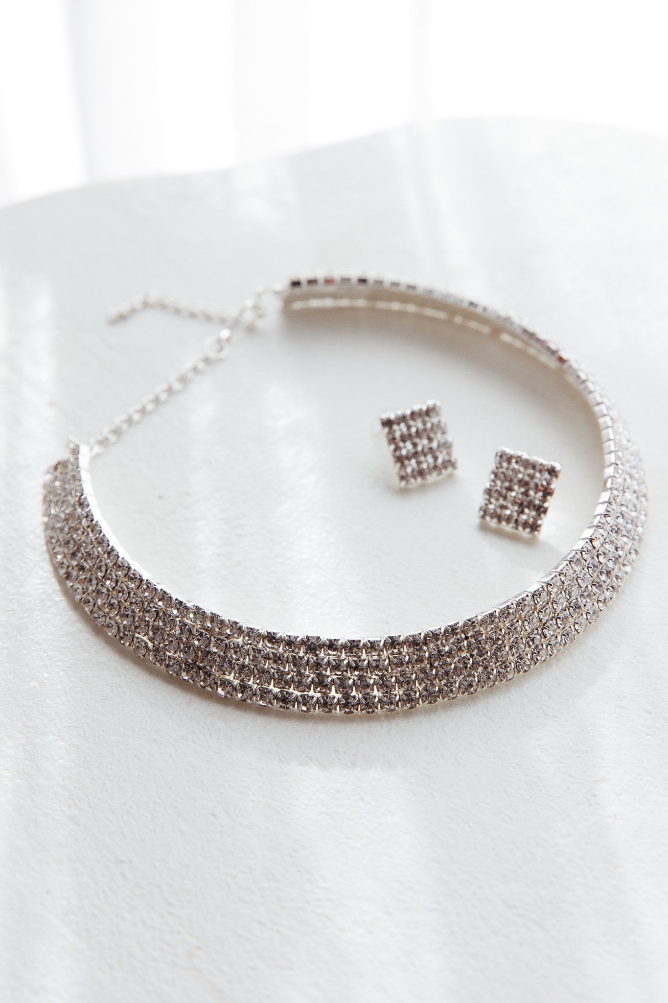 Sade Diamante Silver Jewelry Set