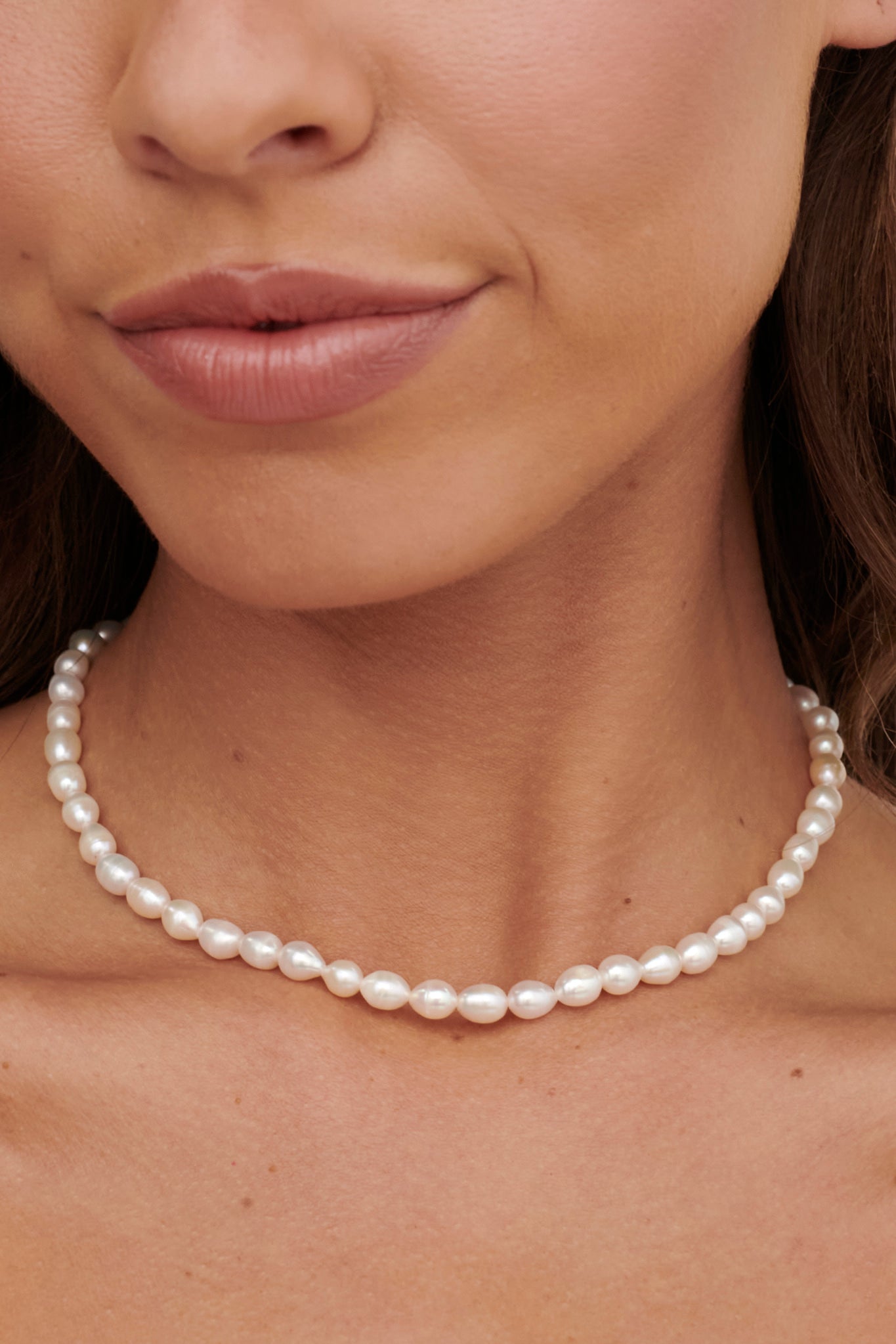 Bonita Pearl Necklace Gold