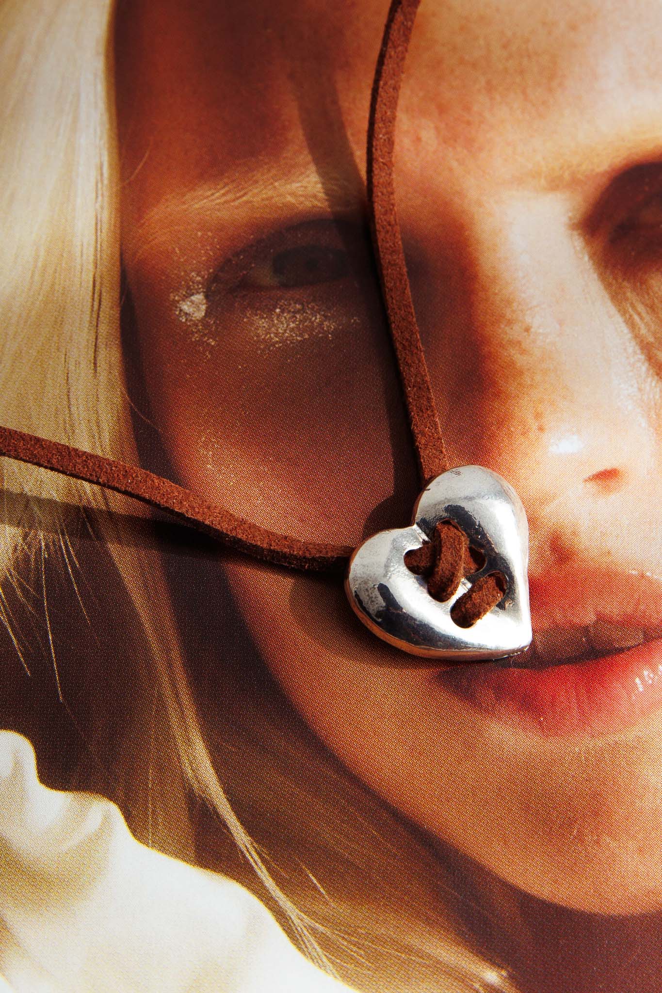 Daily Heart Pendant Necklace Silver