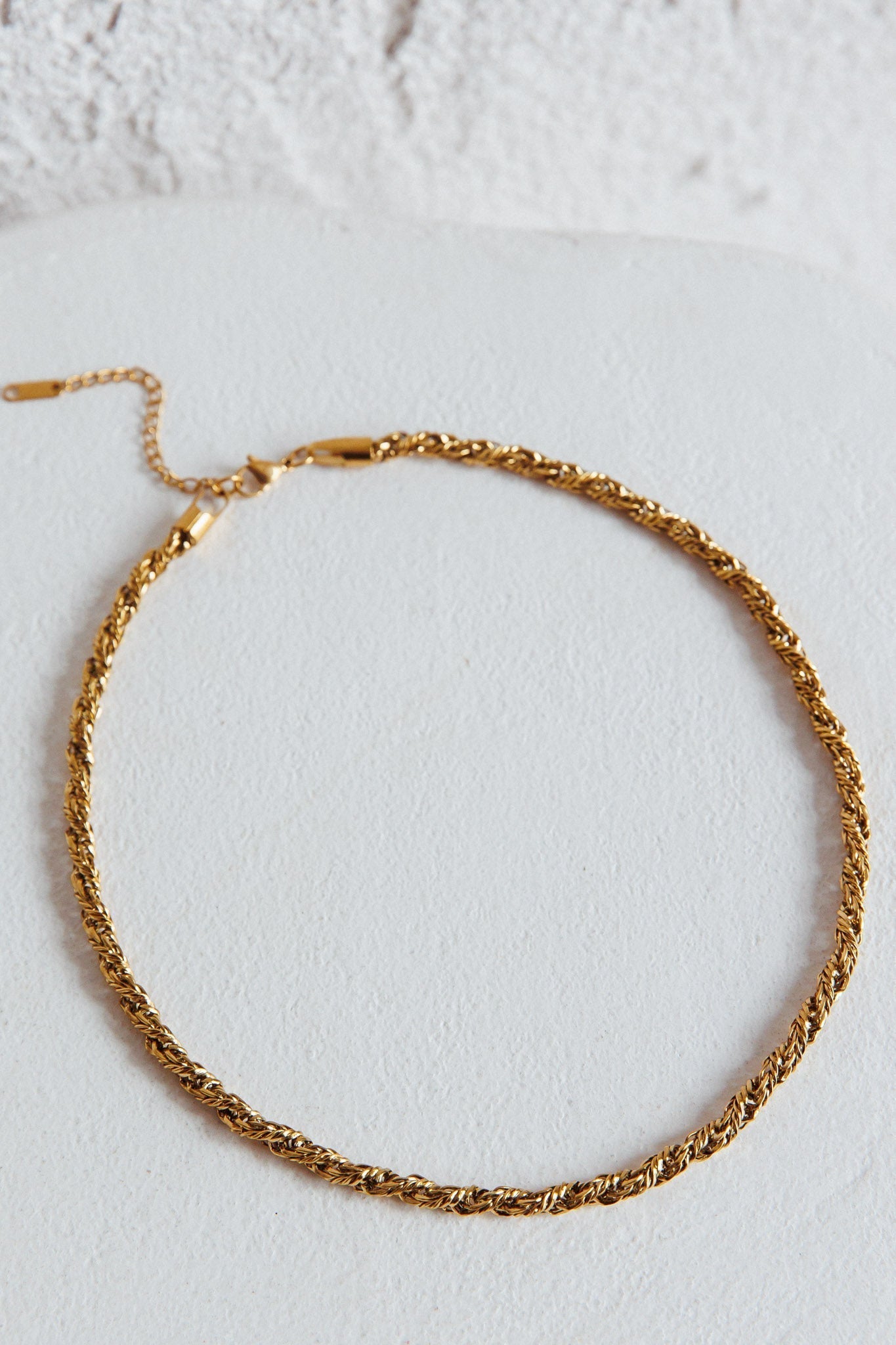 Prana Twist Gold Chain Necklace