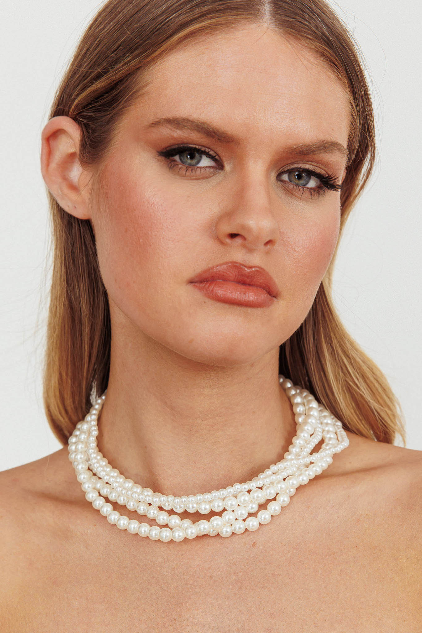 Giselle Pearl Necklace Gold