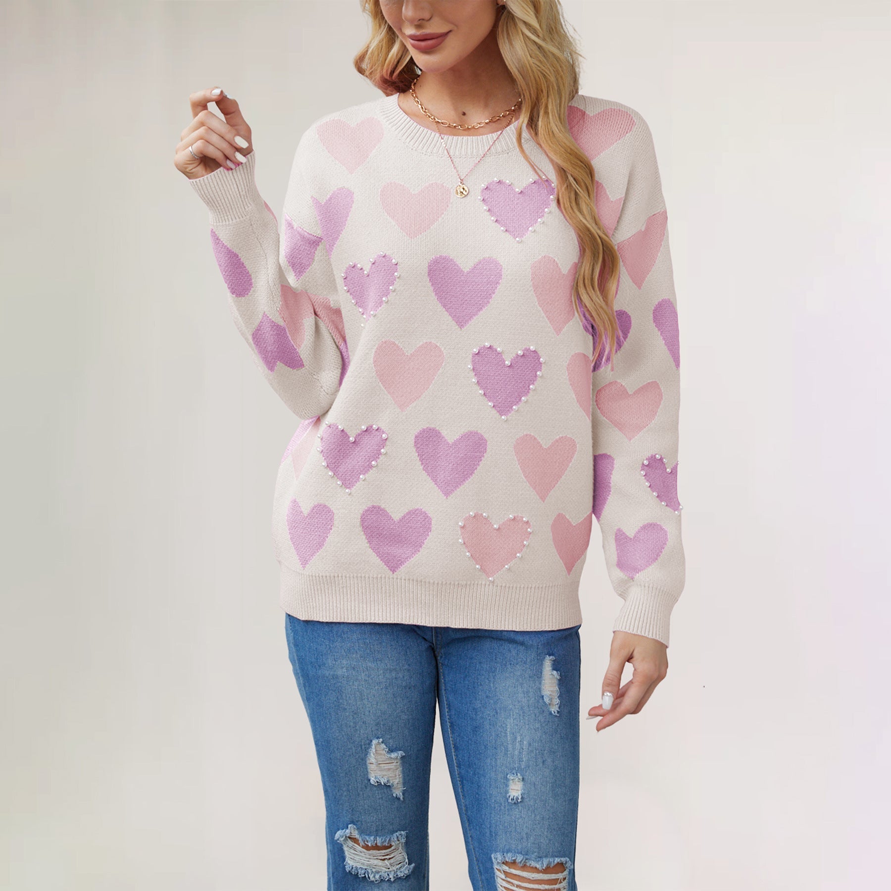 Mascha™ | Cute Heart Sweater