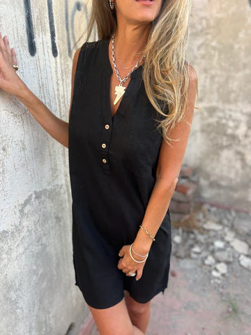 Léna | Cotton and Linen Shirt Dress