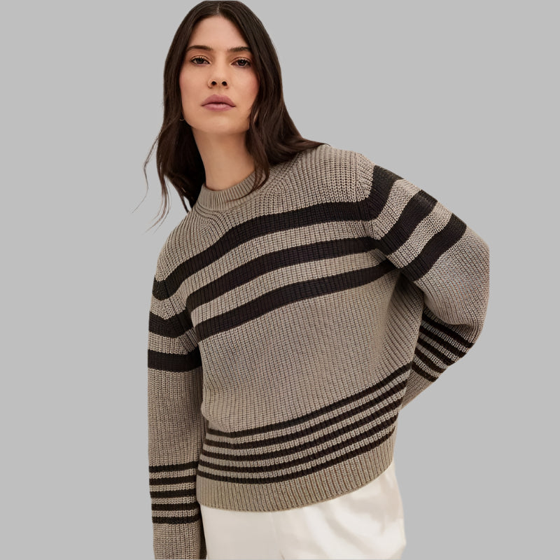 Erica™ | Elegant Striped Sweater
