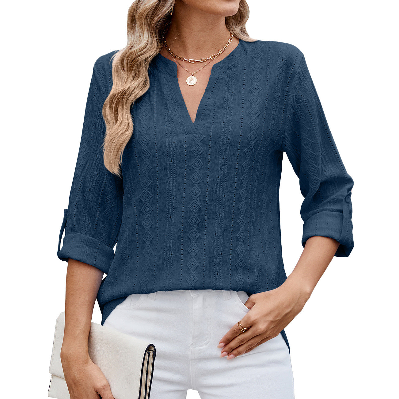 Luna™ | Elegant V-Neck Sweater