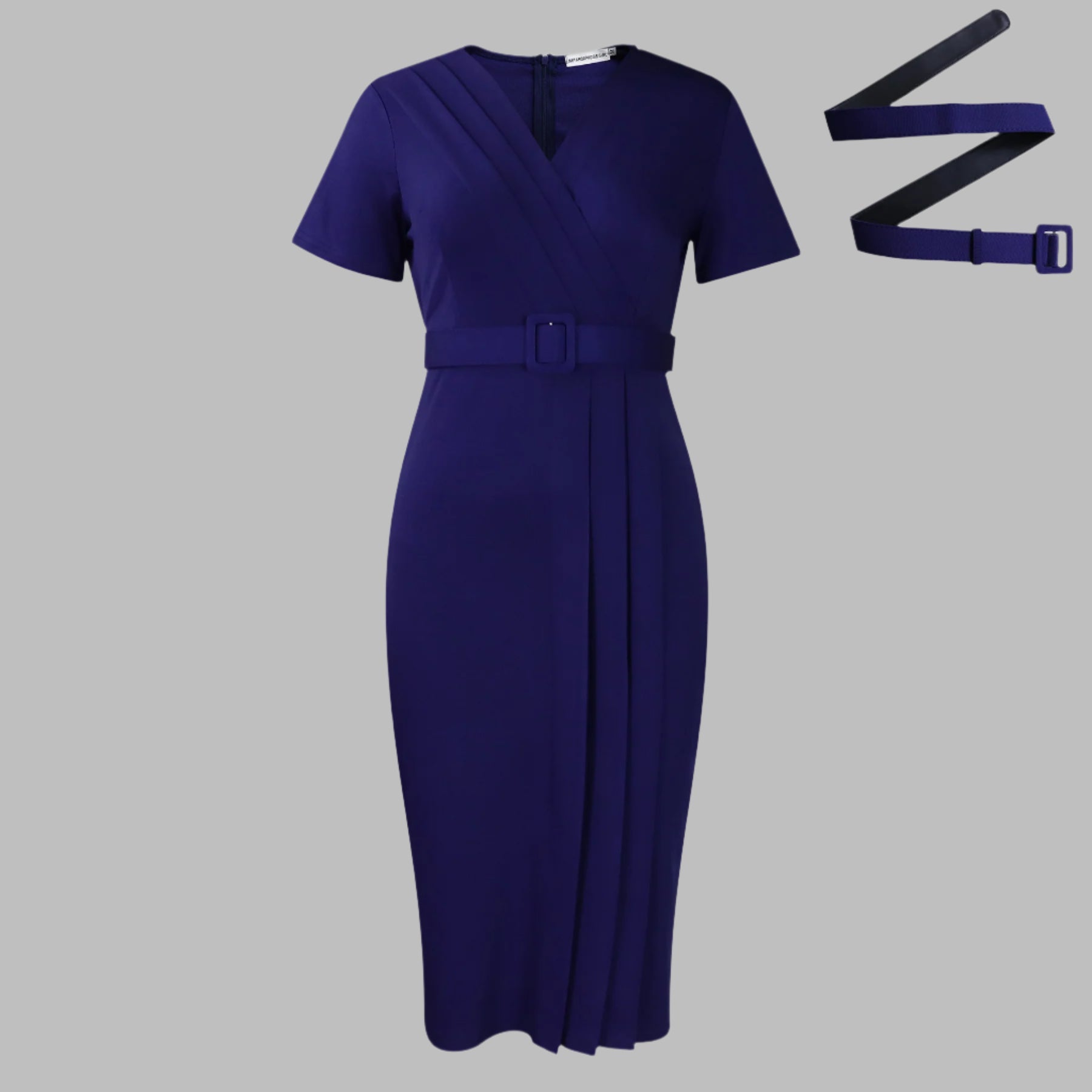 Naomi | V-Neck Fitted Pencil Dress