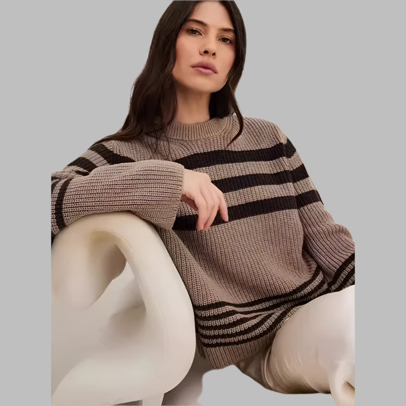 Erica™ | Elegant Striped Sweater
