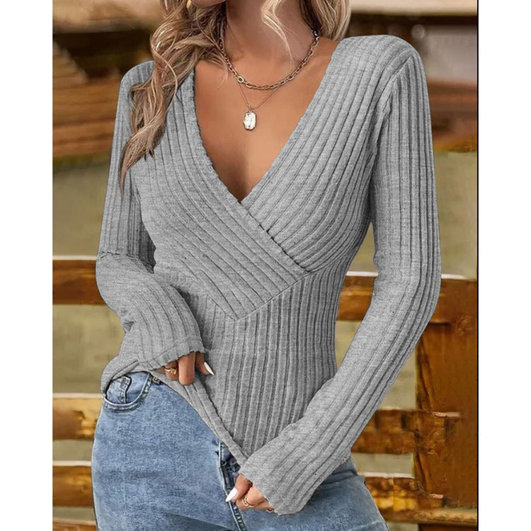 Ashley™ | Elegant V-Neck Sweater