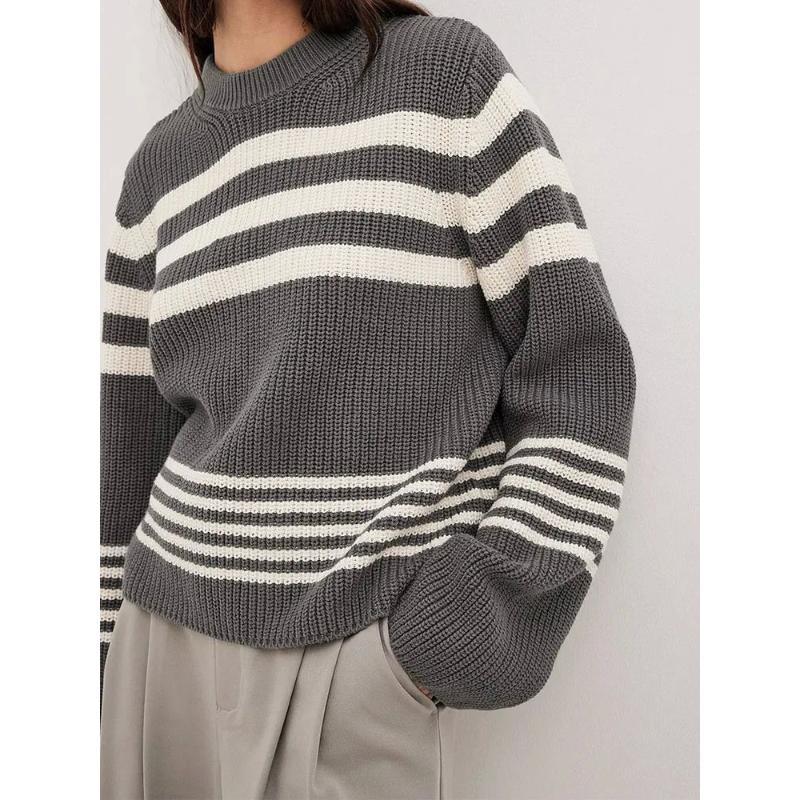 Erica™ | Elegant Striped Sweater