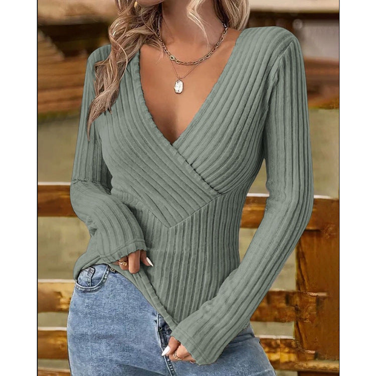 Ashley™ | Elegant V-Neck Sweater