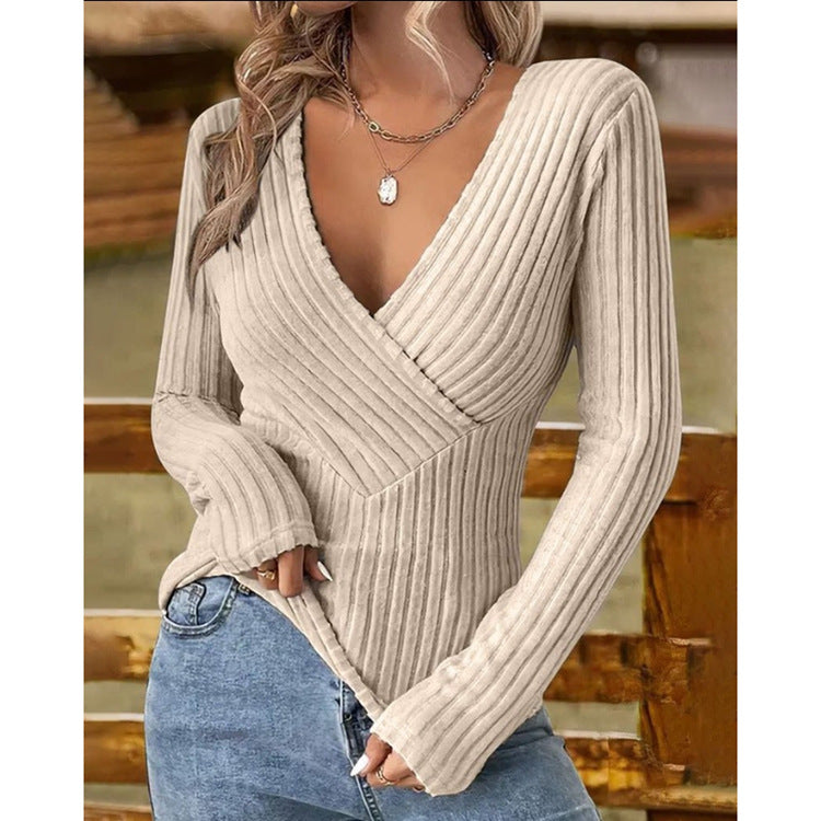 Ashley™ | Elegant V-Neck Sweater