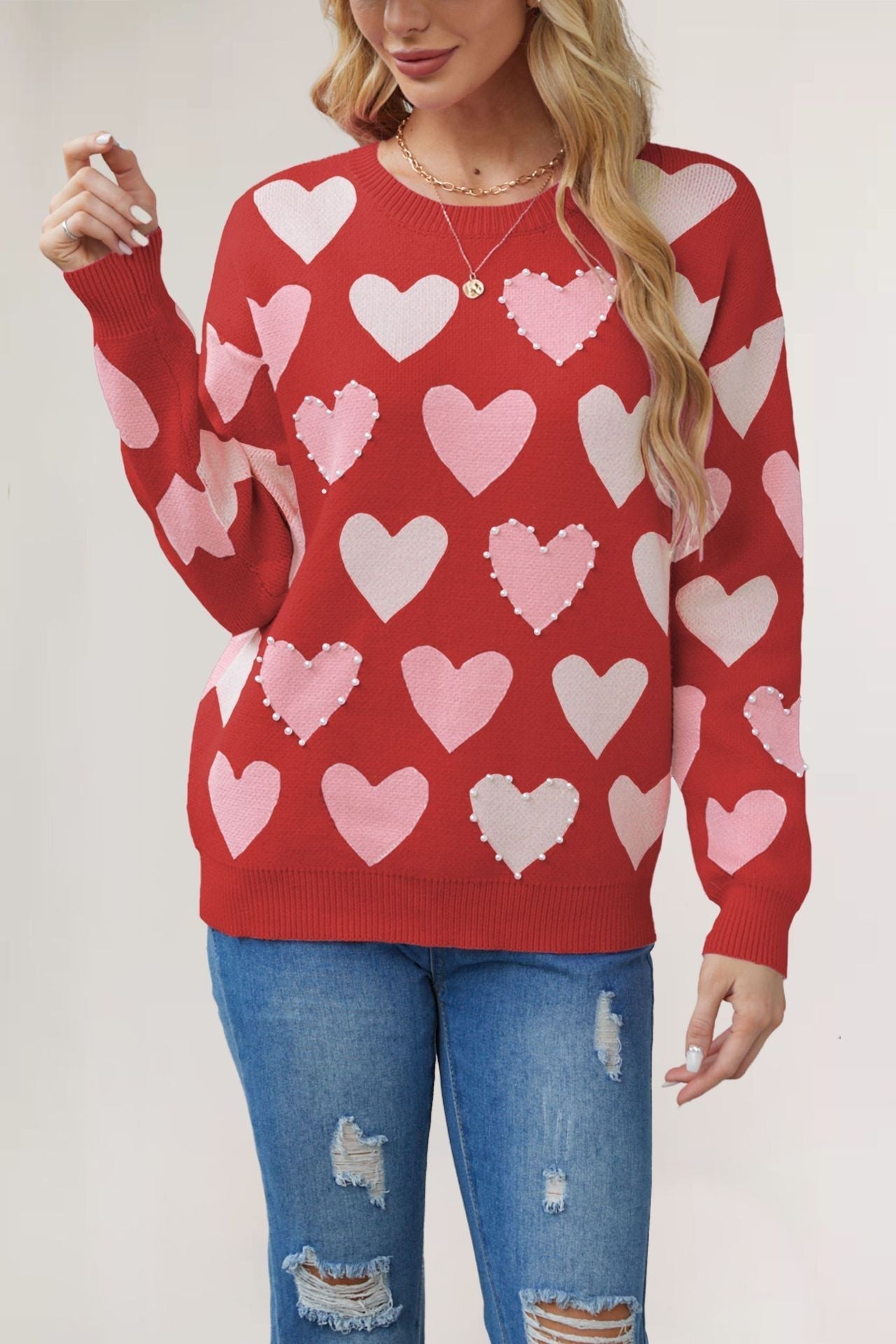 Mascha™ | Cute Heart Sweater