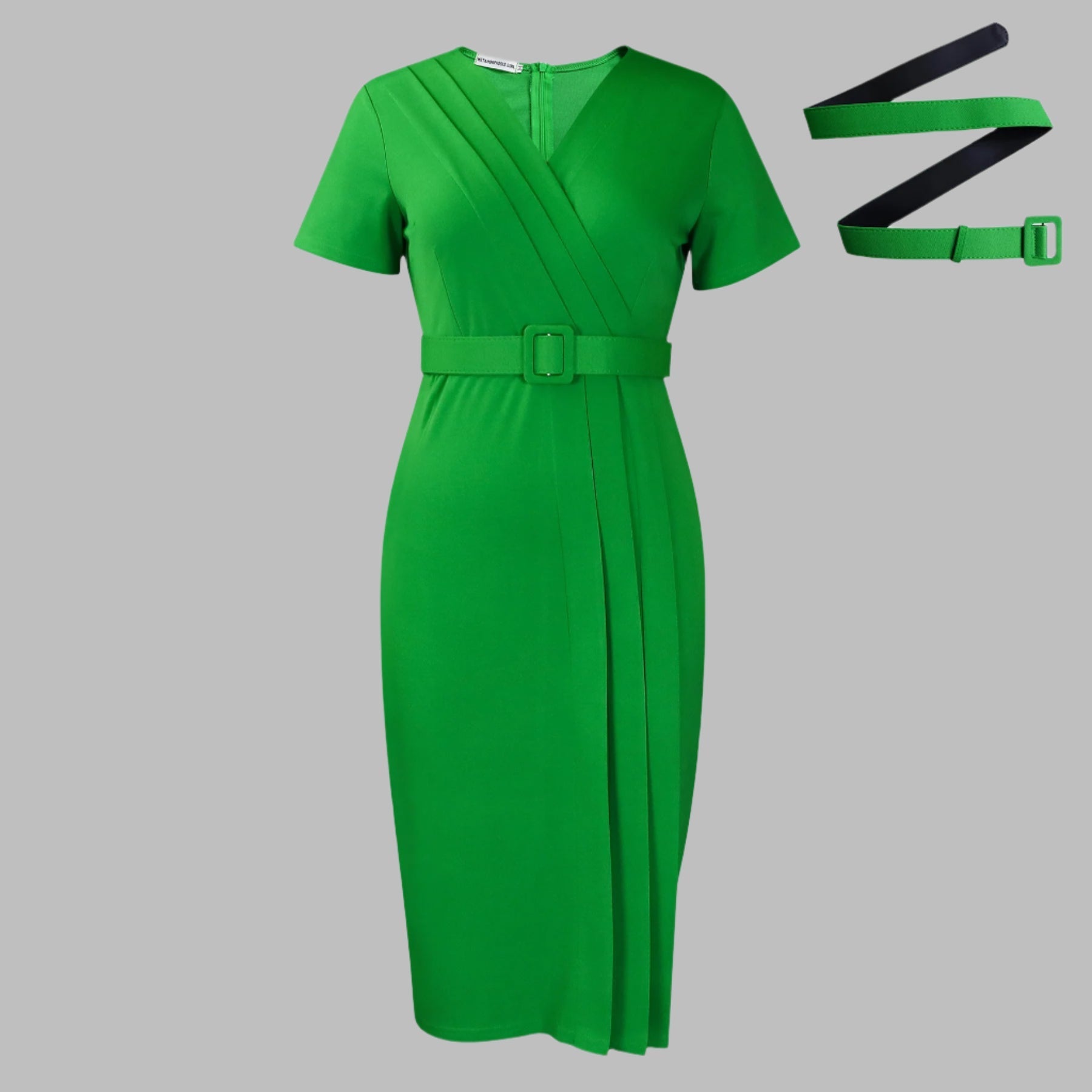 Naomi | V-Neck Fitted Pencil Dress