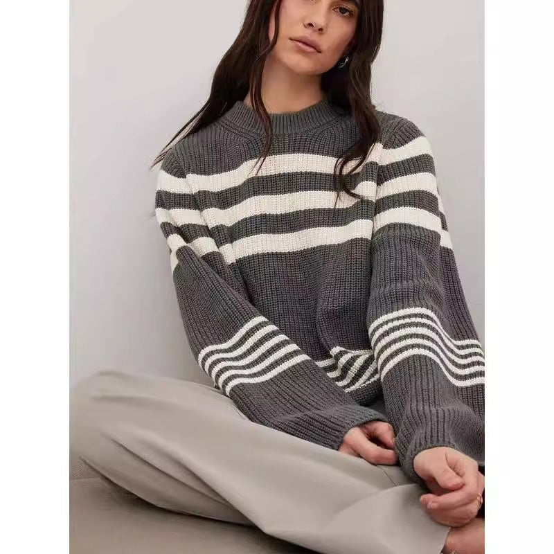 Erica™ | Elegant Striped Sweater