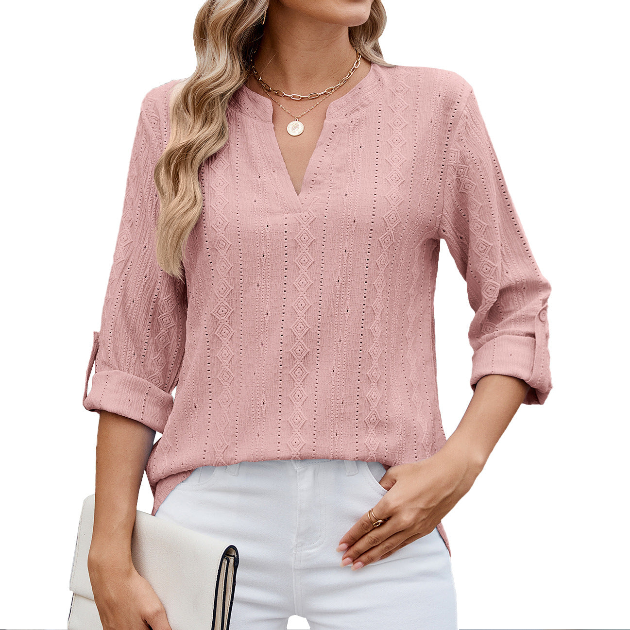 Luna™ | Elegant V-Neck Sweater
