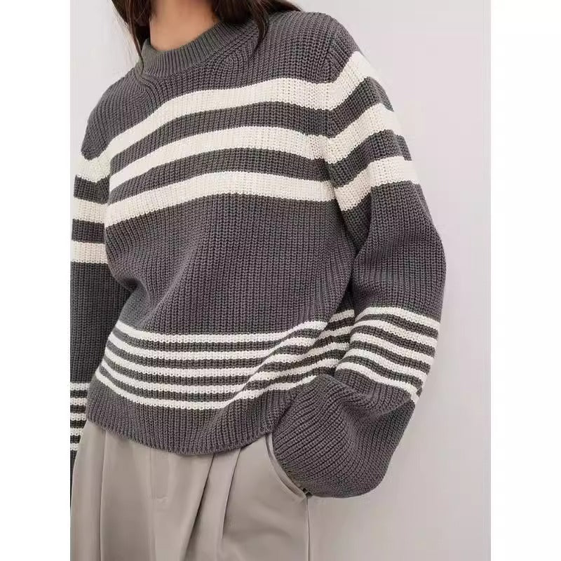 Erica™ | Elegant Striped Sweater