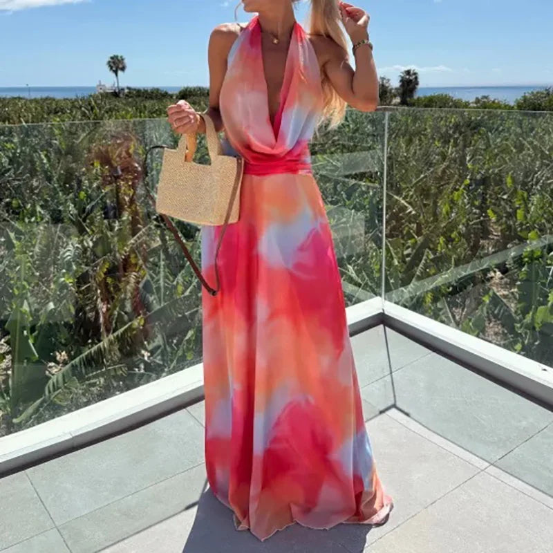 Liora | Maxi Dress with Lace Back