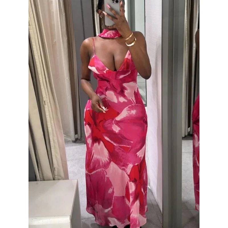 Amy | Maxi Dress with Lace Back