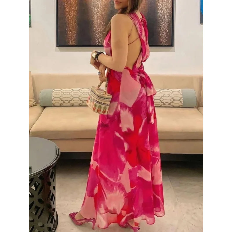 Amy | Maxi Dress with Lace Back