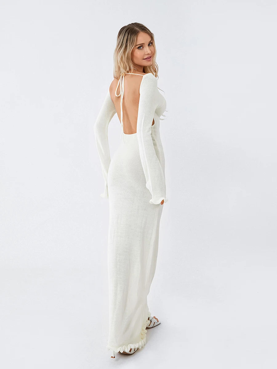 Maddy | Elegant Long Sleeve Maxi Dress