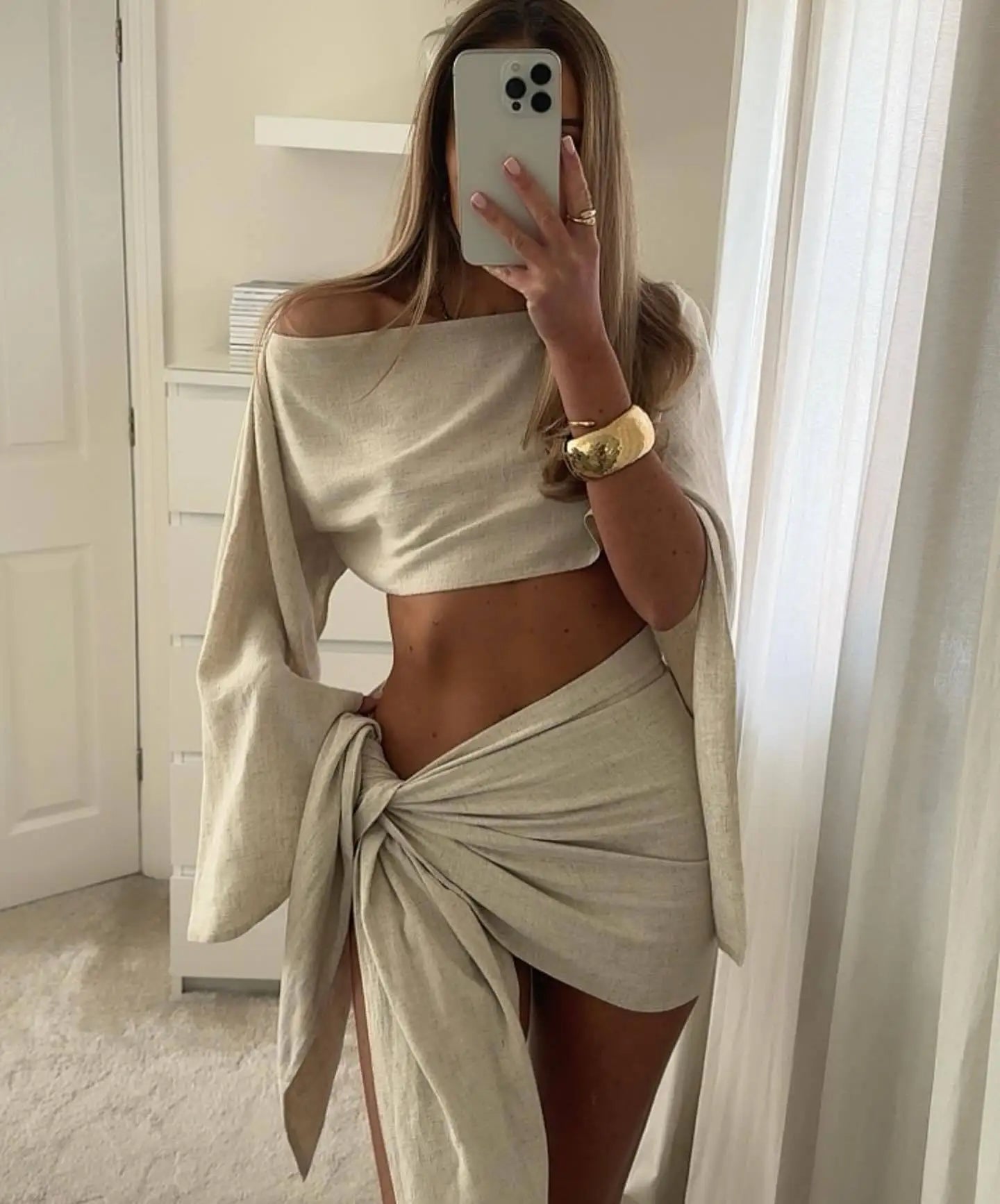 Léna | Cotton and Linen Short Set