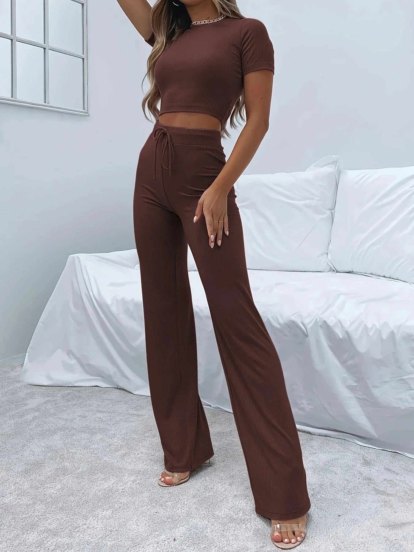Lina | High-Waisted Two-Piece Set