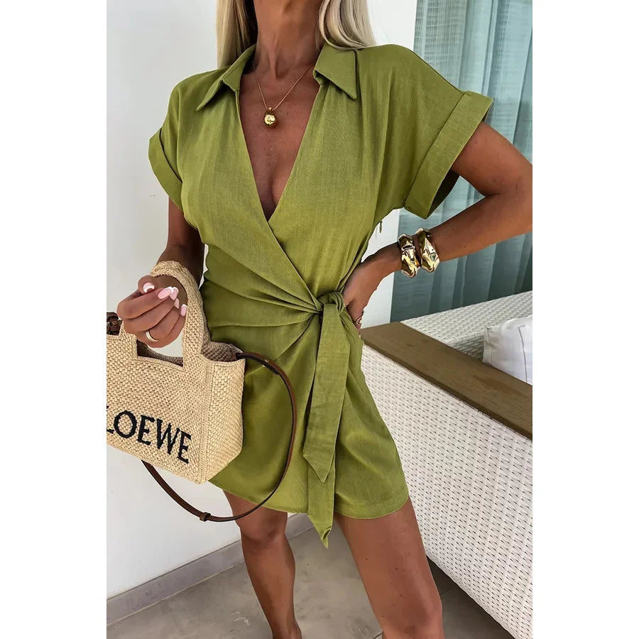 Malia | Asymmetrical Short Jumpsuit