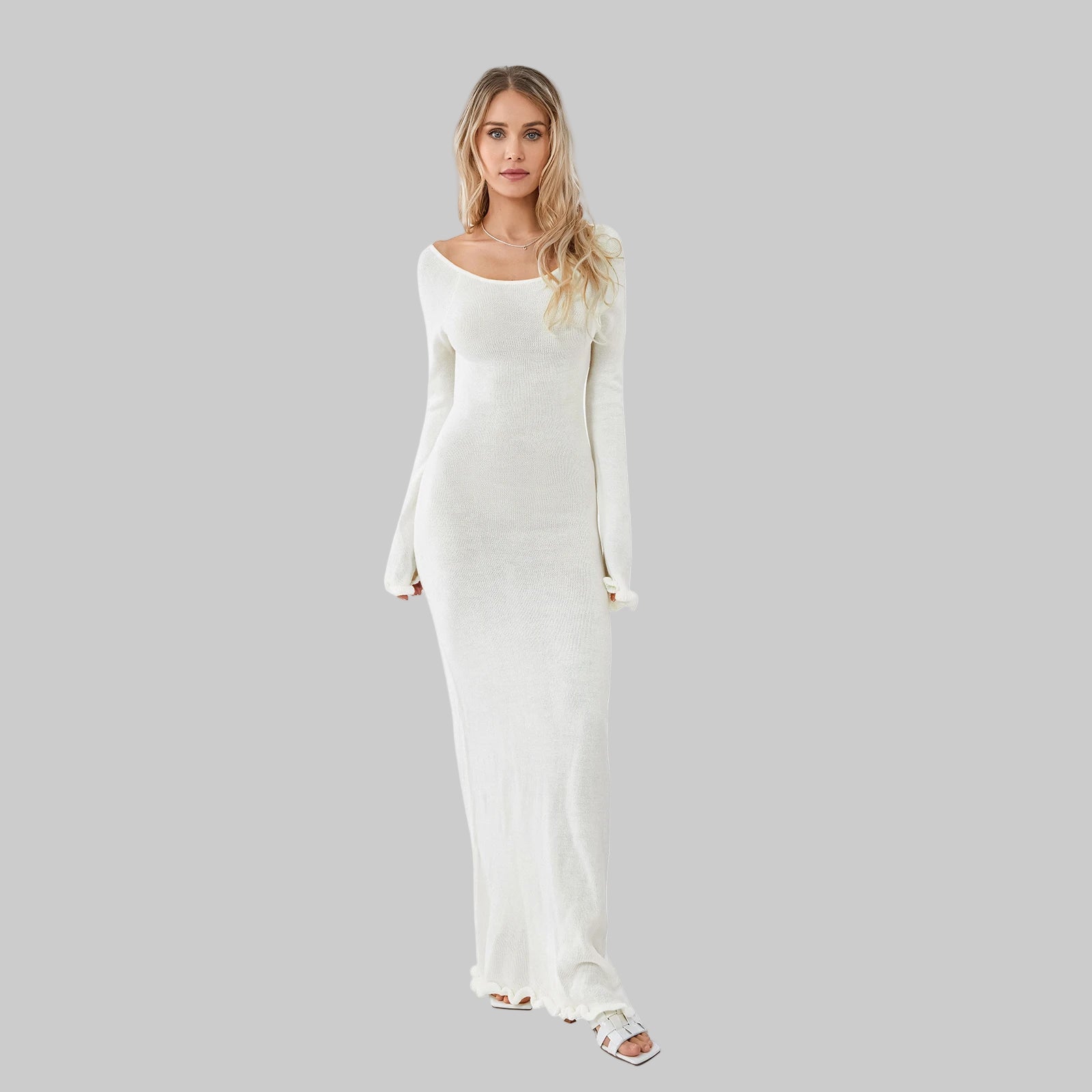 Maddy | Elegant Long Sleeve Maxi Dress
