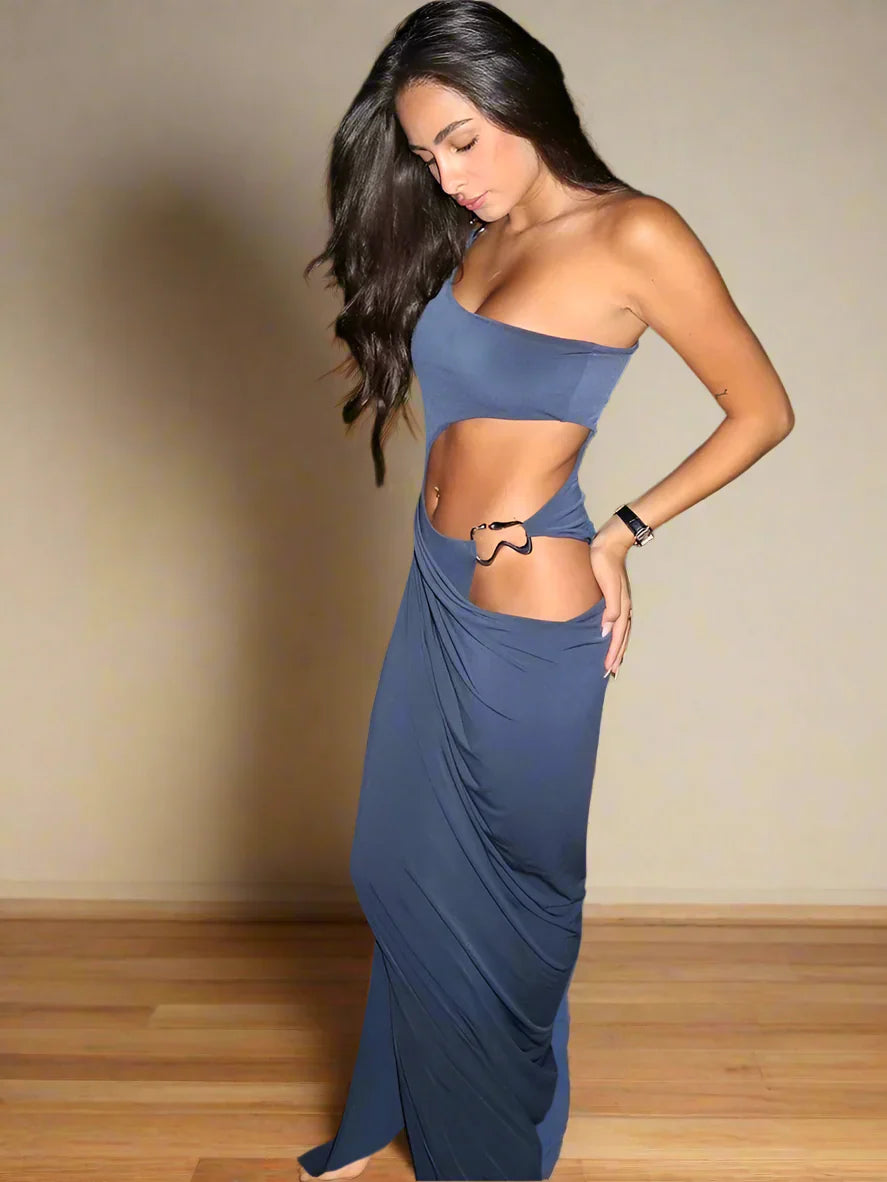 Sélène | Asymmetrical Split Dress