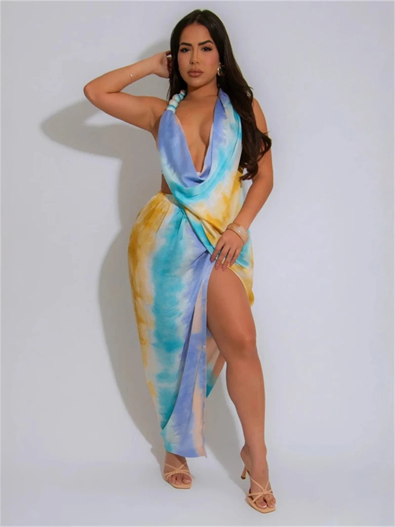 Fiona | Maxi Dress with Lace Back