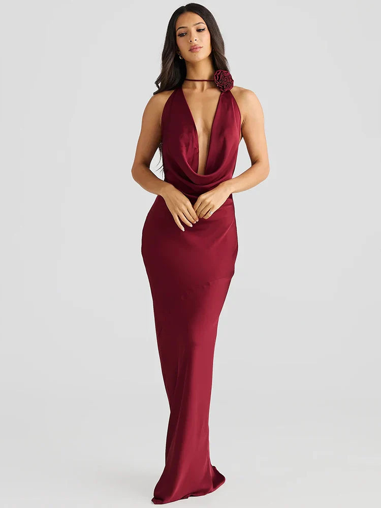 Madelina | Seduction & Fluidity Halter Dress