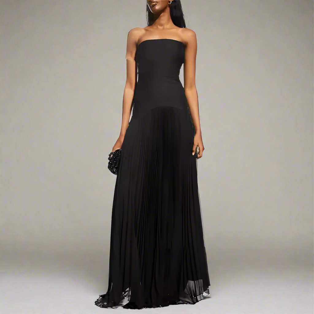 Malia | Draped Dress & Airy Elegance