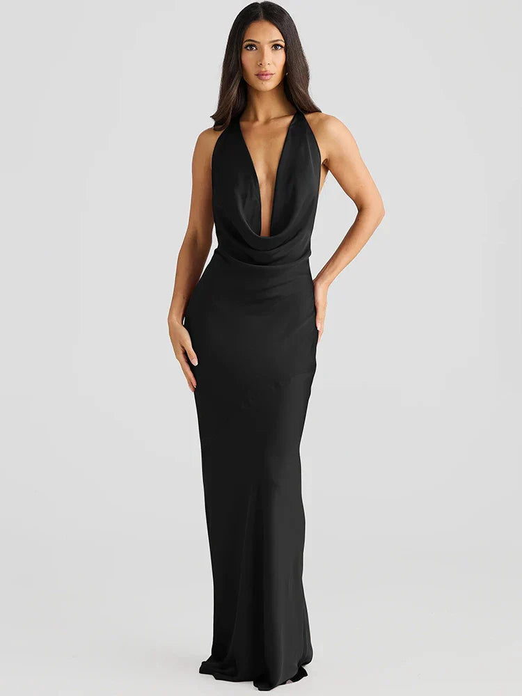 Madelina | Seduction & Fluidity Halter Dress