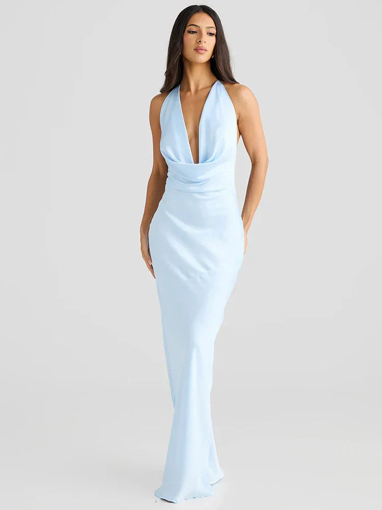 Madelina | Seduction & Fluidity Halter Dress