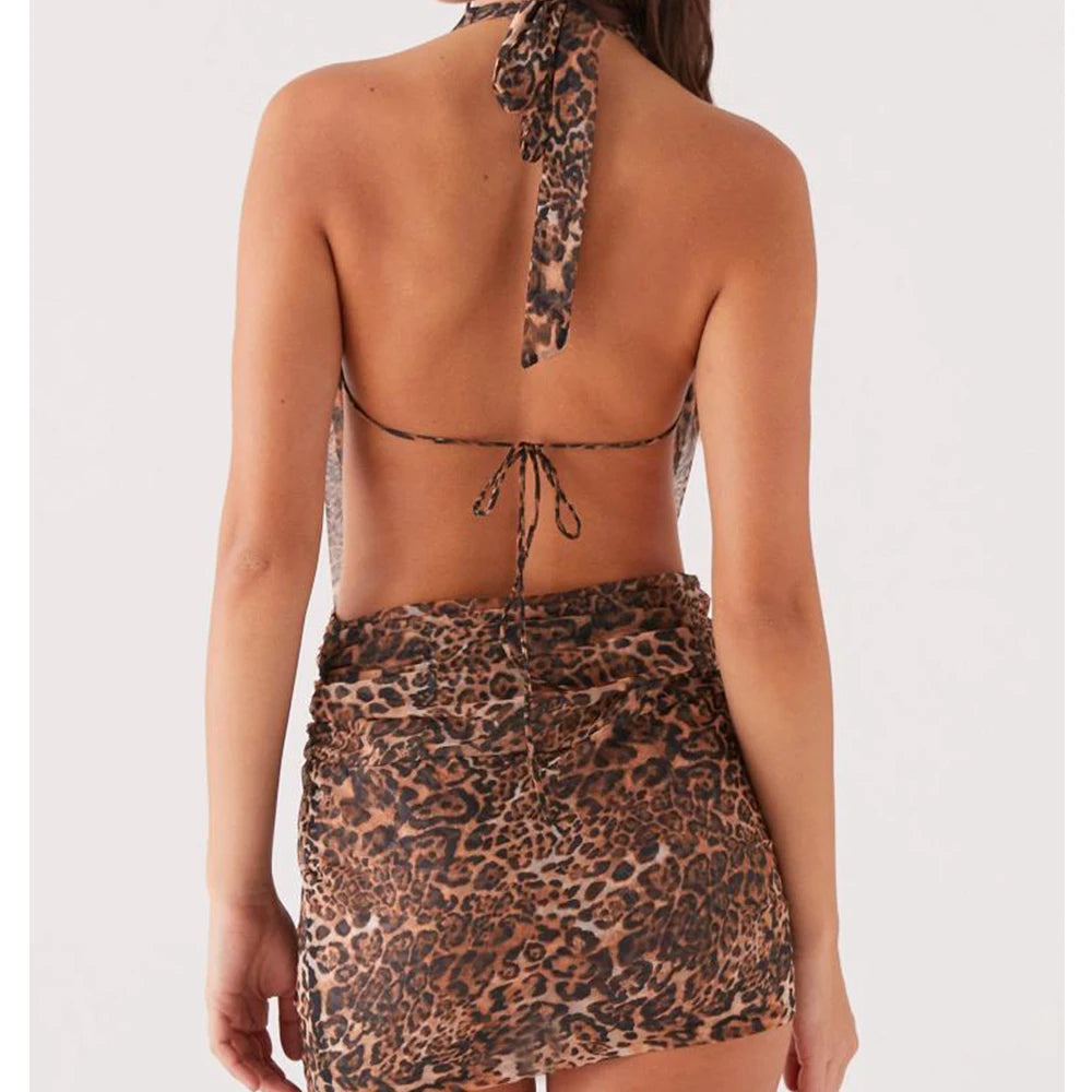 Fiona | Mini Dress with Lace Back