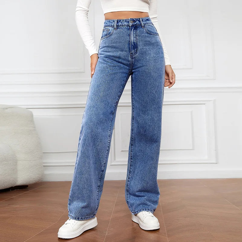 Alba | High-Waisted Distressed Jeans
